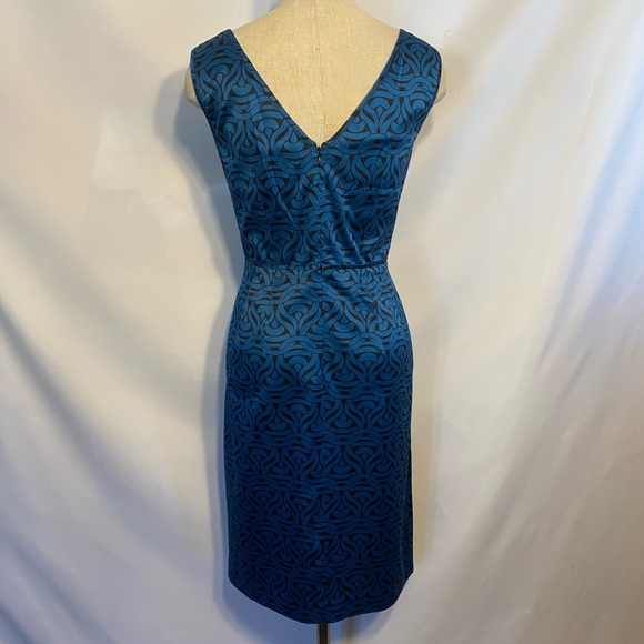 Banana Republic blue & black pattern dress - Picture 2 of 7
